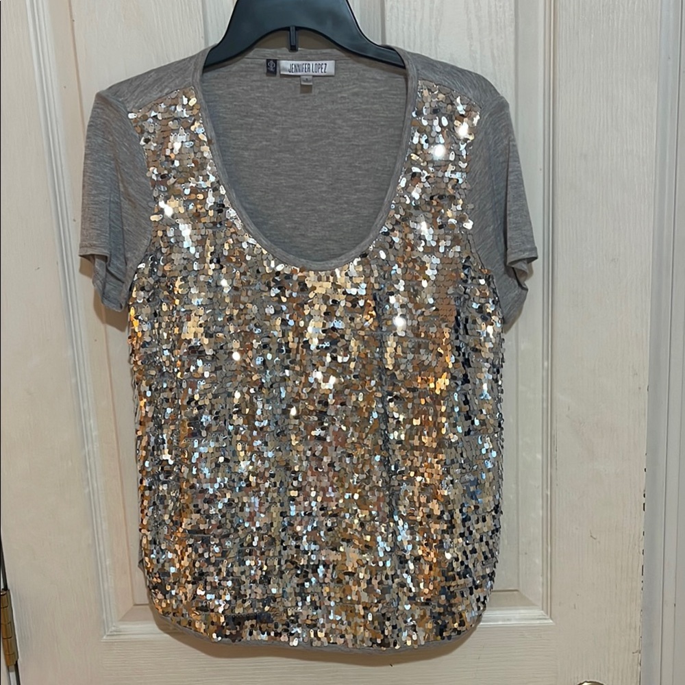 Jennifer Lopez Sequin Top